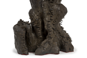 Sculpture hiboux sur sa souche, Meiji