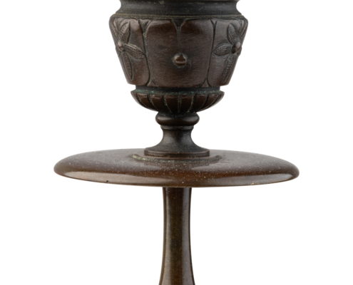 2026-1479 PAIRE BOUGEOIRS BRONZE INSECTES (6)