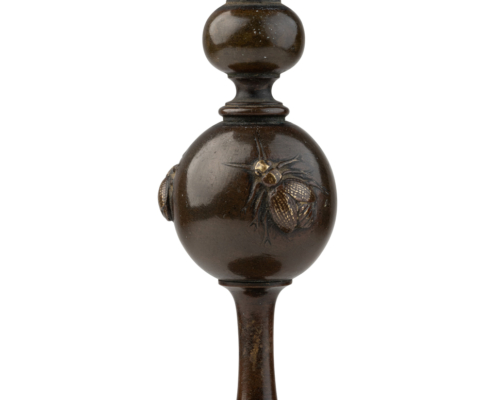2026-1479 PAIRE BOUGEOIRS BRONZE INSECTES (9)