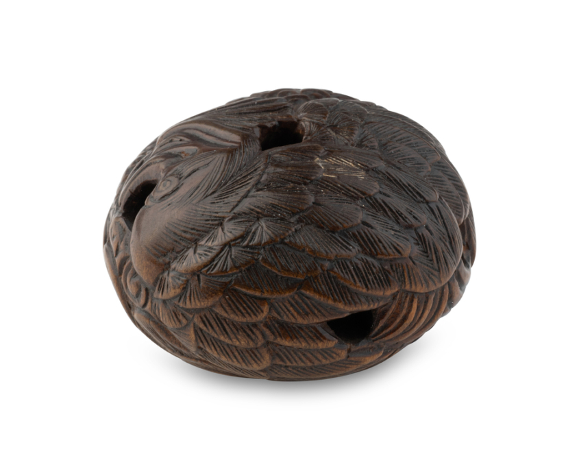 2026-1489 NETSUKE MANJU PHENIX (4)